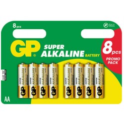 One Time Deal - Gp Super Alkaline Aa Penlite, Multipack 8 Stuks! One Time Deal - Gp Super Alkaline Aa Penlite, Multipack 8 Stuks!