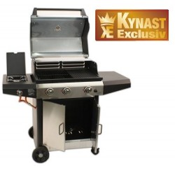 One Time Deal - Kynast Edelstalen 4-Pits Gas Barbecue