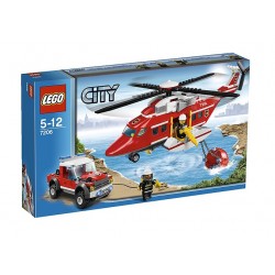 One Time Deal - Lego Brandweerhelikopter - 7206 One Time Deal - Lego Brandweerhelikopter - 7206