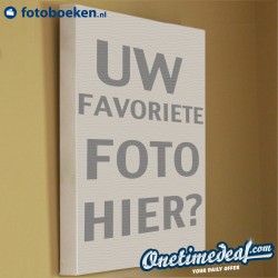 One Time Deal - Prachtig Canvasdoek Van 50 X 50Cm Met Uw Favoriete Foto