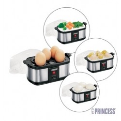 One Time Deal - Princess Classic Egg Cooker & Mini Steamer