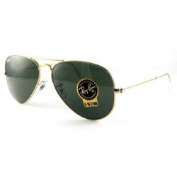 One Time Deal - Ray Ban Aviator 3025 (L0205) Goud - Grijs/groen One Time Deal - Ray Ban Aviator 3025 (L0205) Goud - Grijs/groen