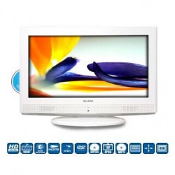 One Time Deal - Salora Lcd 2221 + Ingebouwde Dvd (Wit) One Time Deal - Salora Lcd 2221 + Ingebouwde Dvd (Wit)