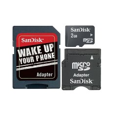 One Time Deal - Sandisk Microsd 2 Gb + 3-In-1 Adapter One Time Deal - Sandisk Microsd 2 Gb + 3-In-1 Adapter