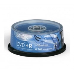 One Time Deal - Tdk Dvd+r 25 Stuks Spindel One Time Deal - Tdk Dvd+r 25 Stuks Spindel