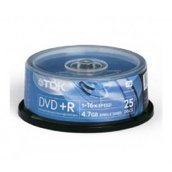 One Time Deal - Tdk Dvd+r 25 Stuks Spindel