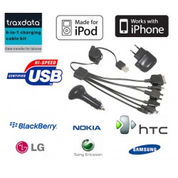 One Time Deal - Traxdata 6-In-1 Multi Oplader One Time Deal - Traxdata 6-In-1 Multi Oplader