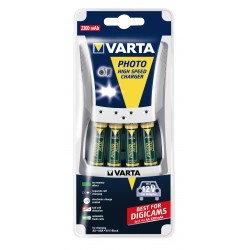 One Time Deal - Varta High Speed Charger + 4 X 2300Aa Batterijen One Time Deal - Varta High Speed Charger + 4 X 2300Aa Batterijen