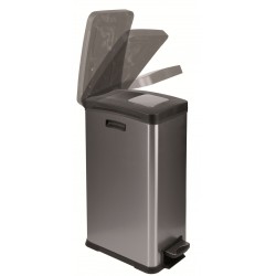 One Time Deal - Vepa Bins Rechthoekige Pedaalemmer 30 Liter Rvs