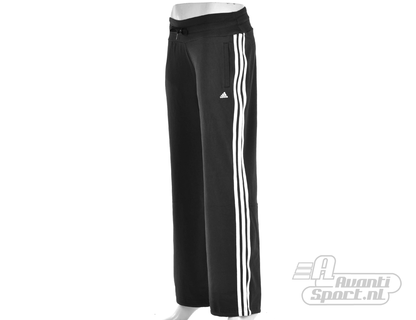 Avantisport - Adidas - Essentials 3Stripes Knit Pant - Adidas Dames Broek Avantisport - Adidas - Essentials 3Stripes Knit Pant - Adidas Dames Broek