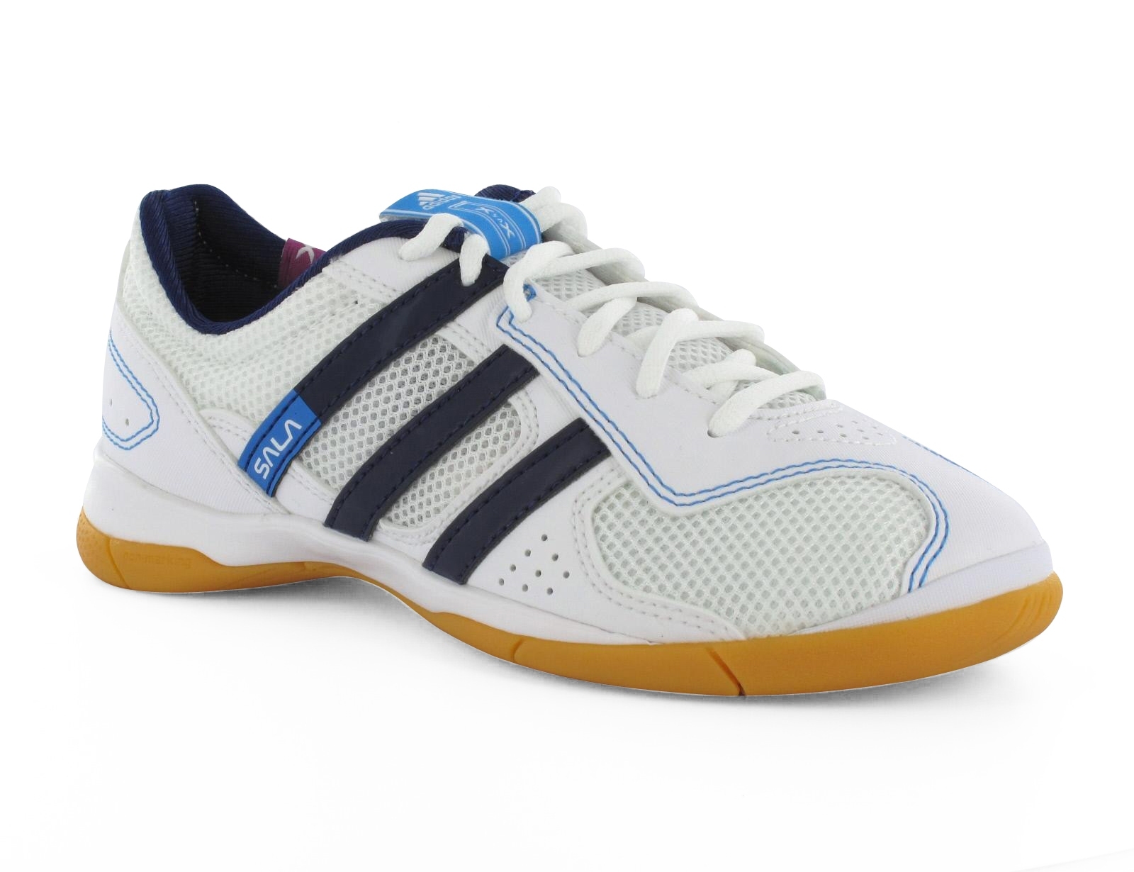 Avantisport - Adidas - Super Sala_ix Junior - White/blue Avantisport - Adidas - Super Sala_ix Junior - White/blue