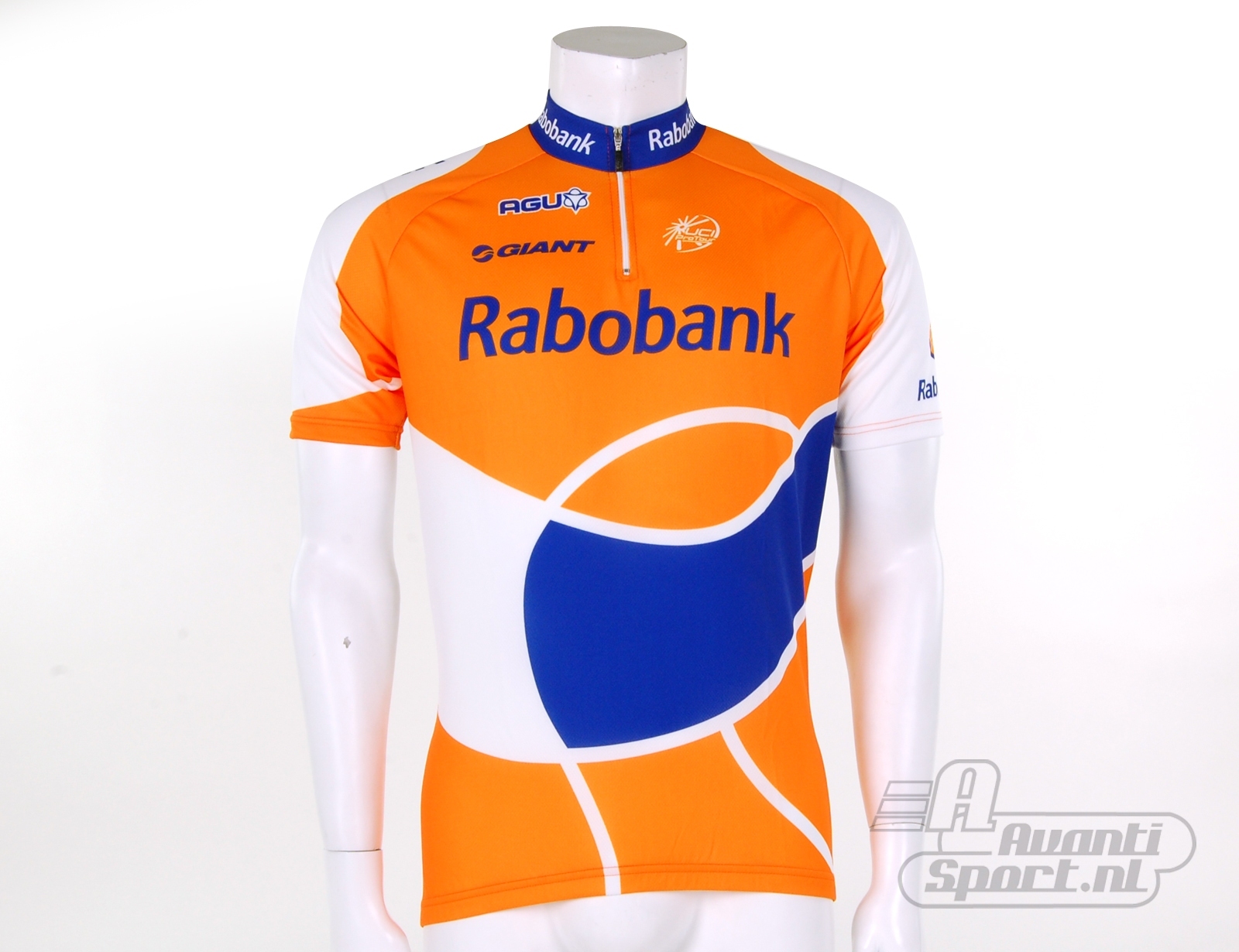 Avantisport - Agu - Shirt Km Rabobank - Orange/blue/white Avantisport - Agu - Shirt Km Rabobank - Orange/blue/white