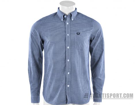 Avantisport - Fred Perry - Classic Gingham Long Sleeve Shirt - Overhemd Avantisport - Fred Perry - Classic Gingham Long Sleeve Shirt - Overhemd