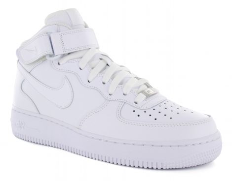 Avantisport - Nike - Air Force 1 Mid '07 - Hoge Witte Sneakers Avantisport - Nike - Air Force 1 Mid '07 - Hoge Witte Sneakers