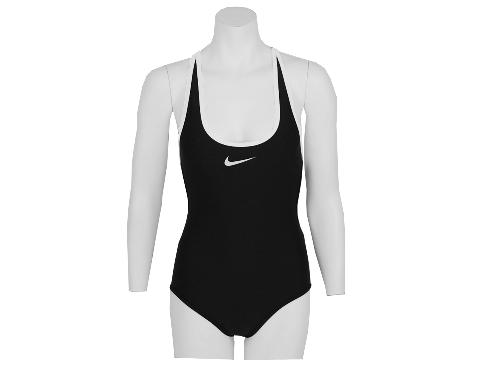 Avantisport - Nike - Essential Racer Back - Black/white/metallic Silver Avantisport - Nike - Essential Racer Back - Black/white/metallic Silver