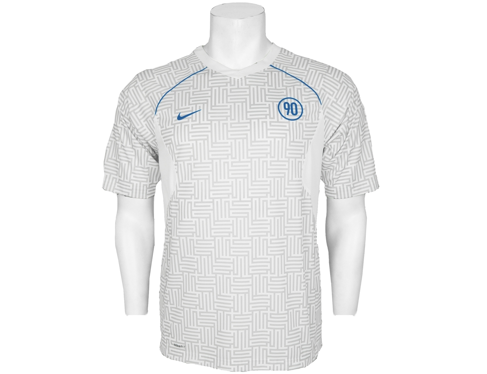 Avantisport - Nike - T90 Short Sleeve Graphic Tee - White/light Grey/blue Avantisport - Nike - T90 Short Sleeve Graphic Tee - White/light Grey/blue