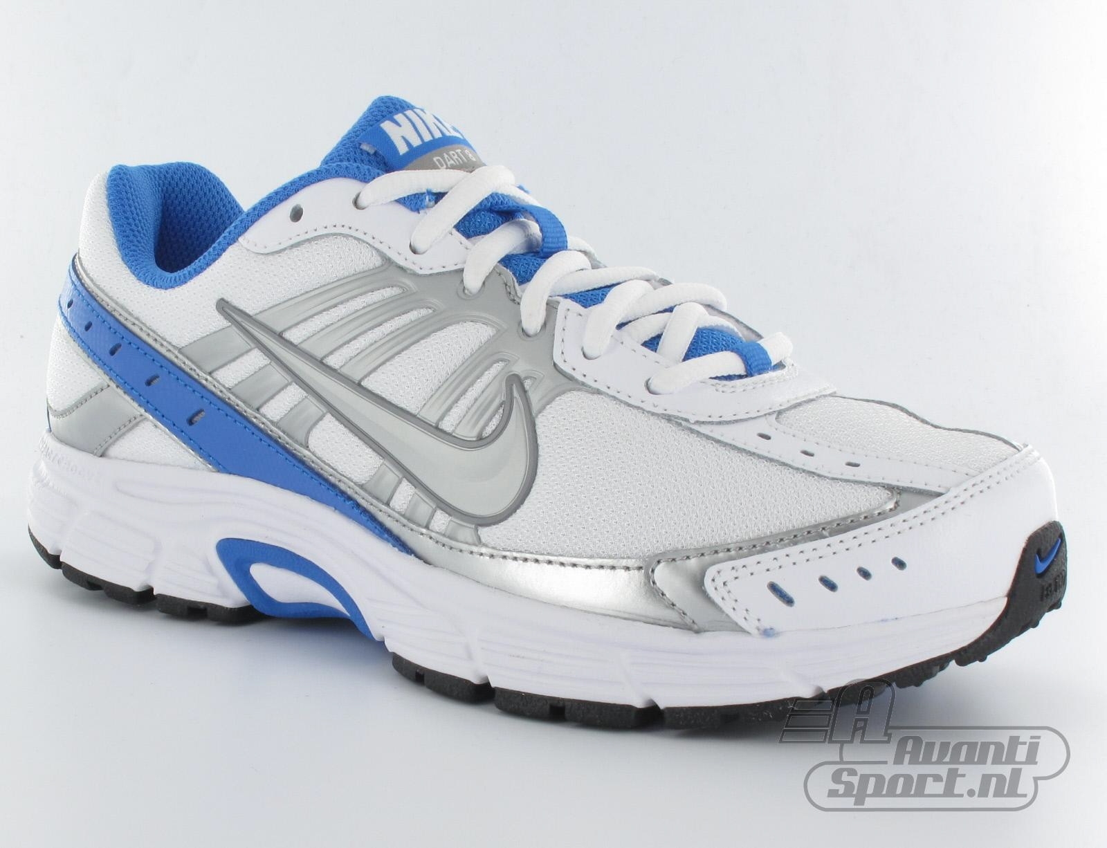Avantisport - Nike - Women's Dart 8 - White/metallic Silver/blue Avantisport - Nike - Women's Dart 8 - White/metallic Silver/blue