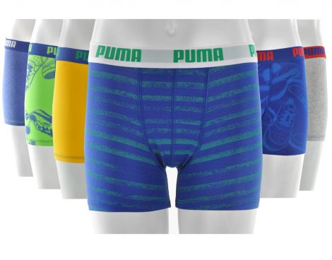 Avantisport - Puma - Boxershort 6Pack JR - JR Ondergoed Avantisport - Puma - Boxershort 6Pack JR - JR Ondergoed