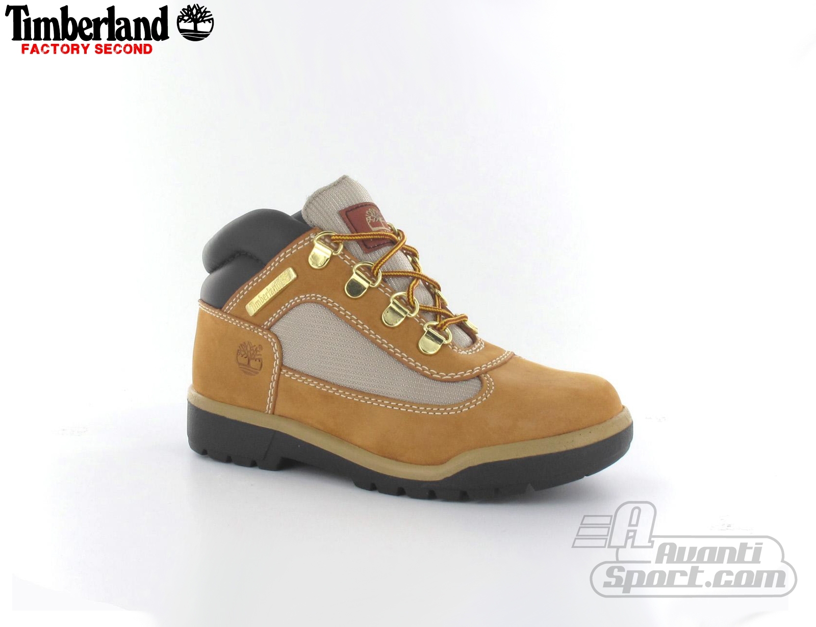 Avantisport - Timberland - Junior Field Boot Leather And Fabric - Stevige Kinderschoenen Avantisport - Timberland - Junior Field Boot Leather And Fabric - Stevige Kinderschoenen