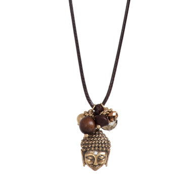 Blokker - A&C Buddha collier brons 80cm