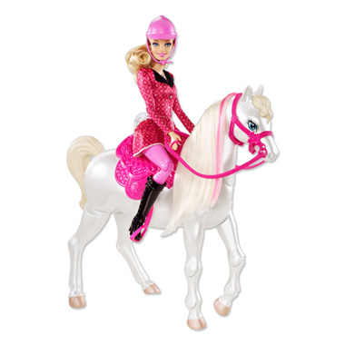 Blokker - Barbie met lopend paard