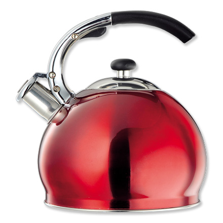 Blokker - Fluitketel Apple 2,5 liter rood Blokker - Fluitketel Apple 2,5 liter rood