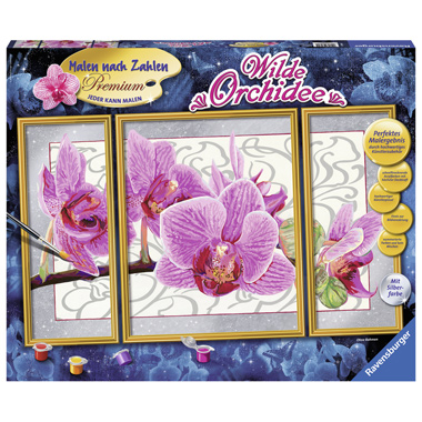 Blokker - Ravensburger Schilderen Op Nummer - Orchidee 3 luik Blokker - Ravensburger Schilderen Op Nummer - Orchidee 3 luik