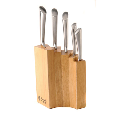 Blokker - Russell Hobbs Vermont messenset 5-delig met messenblok Blokker - Russell Hobbs Vermont messenset 5-delig met messenblok