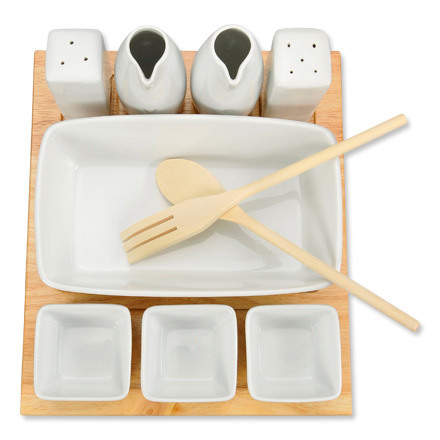 Blokker - Saladeset I Like met dienblad 11-delig Blokker - Saladeset I Like met dienblad 11-delig