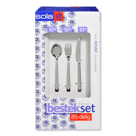 Blokker - Sola Amstel bestekset 85-delig Blokker - Sola Amstel bestekset 85-delig