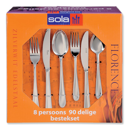 Blokker - Sola Florence bestekset 90-delig Blokker - Sola Florence bestekset 90-delig