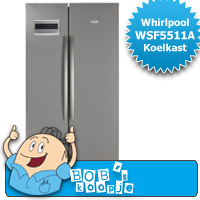 Bobshop - Whirlpool WSF5511A+NX Amerikaanse Koelkast