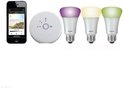 Bol.com - Philips Hue Led-Lamp - Starter Pack - 3 Lampen Plus Bridge - Gekleurd Licht