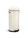 Bol.com - Simplehuman Round Retro Pedaalemmer 30 L Crème