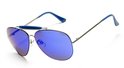 Bol.com - Sinner Vegas Aviator Zonnebril - Zilver/Blauw