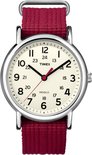 Bol.com - Timex T2n751 Weekender Slip Through - Horloge - 36 Mm - Rood