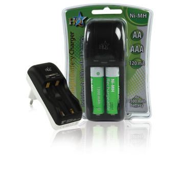 Buy This Today - Euro Plug-in Batterij Lader Incl 4Xaa Batterijen