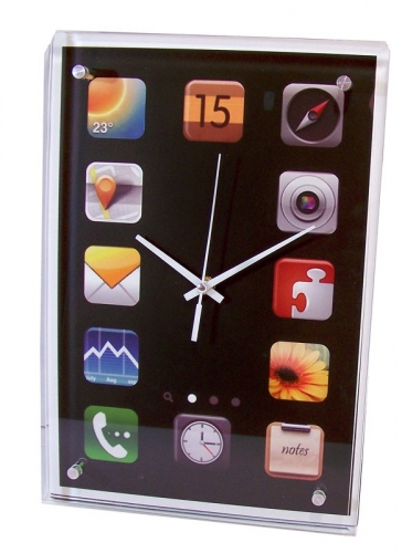 Buy This Today - Moderne Wandklok Met Een Facet Geslepen Glazen Voorzijde Buy This Today - Moderne Wandklok Met Een Facet Geslepen Glazen Voorzijde