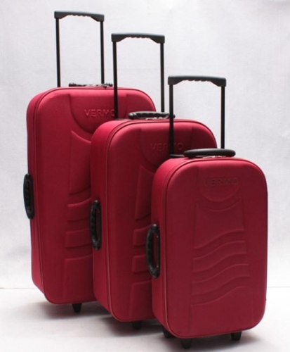 Buy This Today - Mooie Degelijke 3 Delige Kofferset In Rood Of Zwart