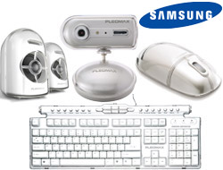 Buy This Today - Samsung Crystal Set (Keyboard, Muis, Webcam, Speakers) Wit O Buy This Today - Samsung Crystal Set (Keyboard, Muis, Webcam, Speakers) Wit O