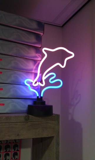 Buy This Today - Schitterende 45 Cm Hoge Neon Dolfijn Lamp. Vanaf 10,00 Euro.