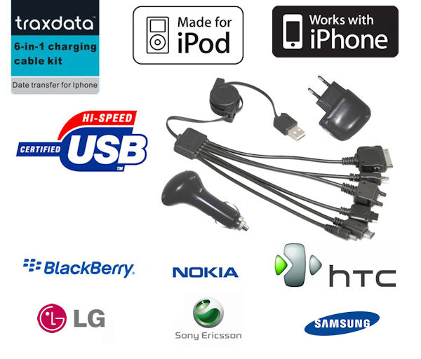 Buy This Today - Traxdata 6-In-1 Multi Oplader Buy This Today - Traxdata 6-In-1 Multi Oplader