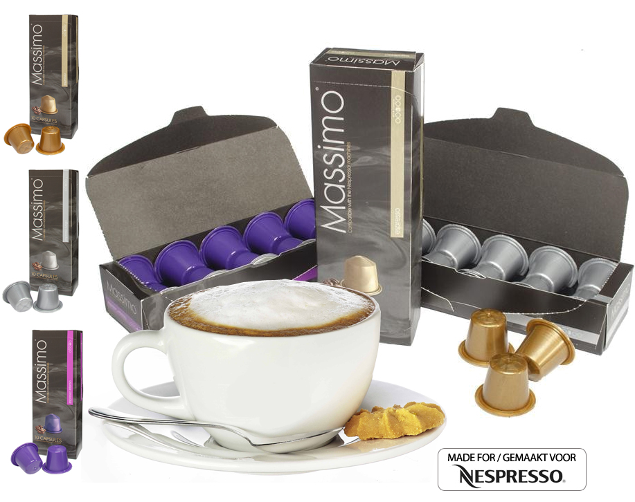 Click to Buy - 100x Massimo Cups voor je Nespresso Click to Buy - 100x Massimo Cups voor je Nespresso