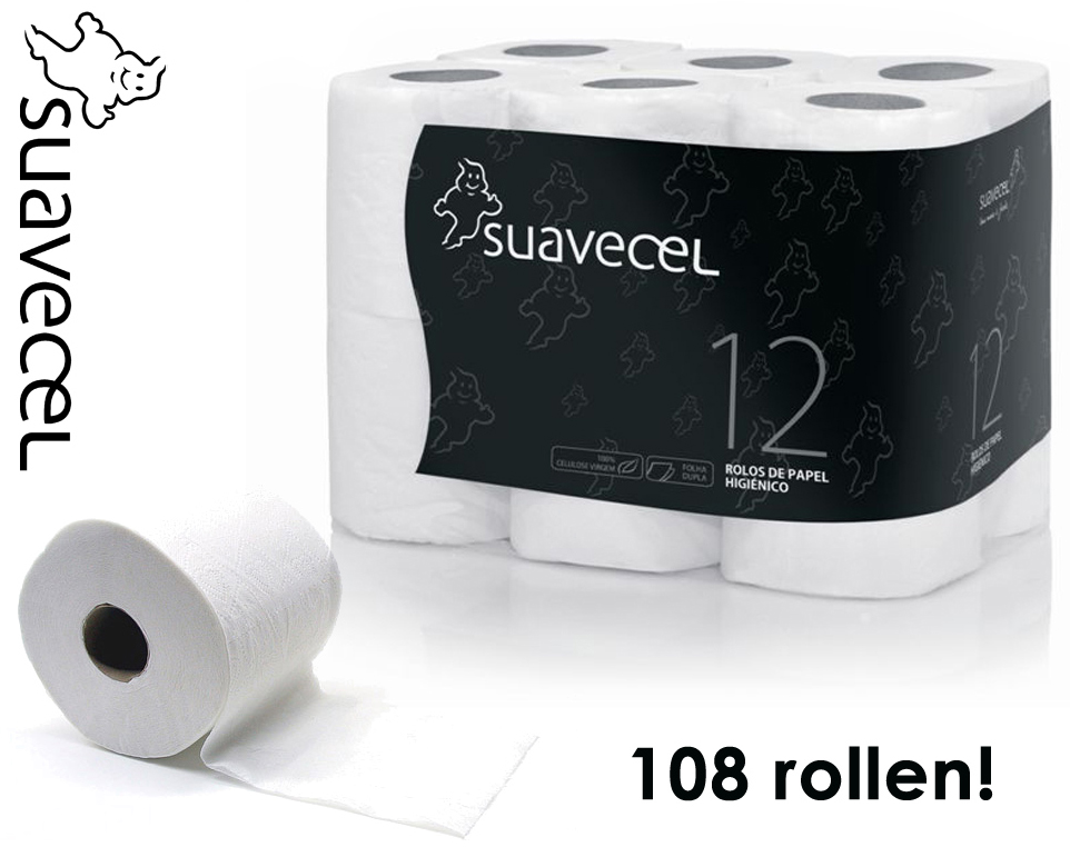 Click to Buy - 108 Rollen Dubbellaags Toiletpapier