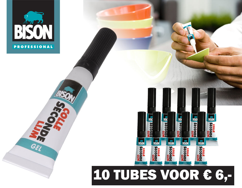 Click to Buy - 10-Pack Bison Seconde Lijmgel (OP=OP)