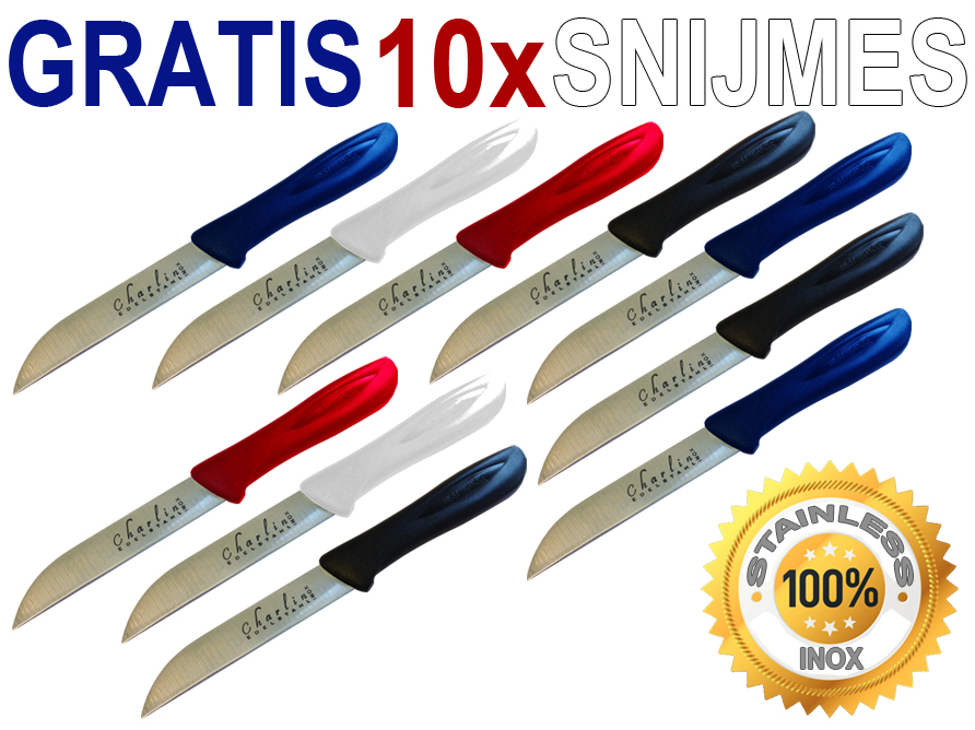 Click to Buy - 10x GRATIS Schilmesjes RVS