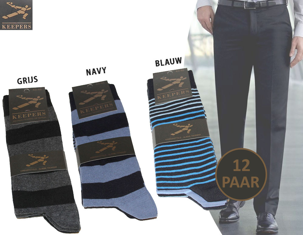 Click to Buy - 12 Paar Keepers Herensokken Click to Buy - 12 Paar Keepers Herensokken
