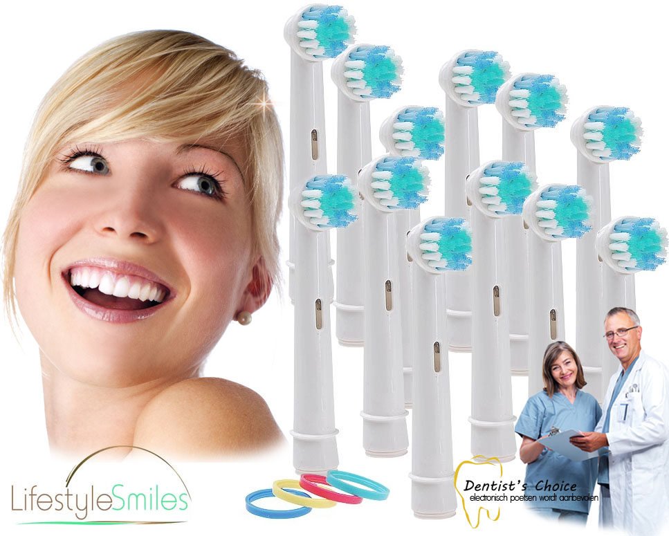 Click to Buy - 12x Opzetborsteltjes (o.a voor Oral-B)