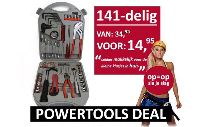 Click to Buy - 141 Delige Gereedschapskoffer