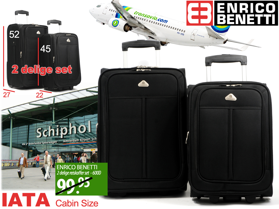 Click to Buy - 2 delige - Trolley Koffer Enrico Benetti Click to Buy - 2 delige - Trolley Koffer Enrico Benetti
